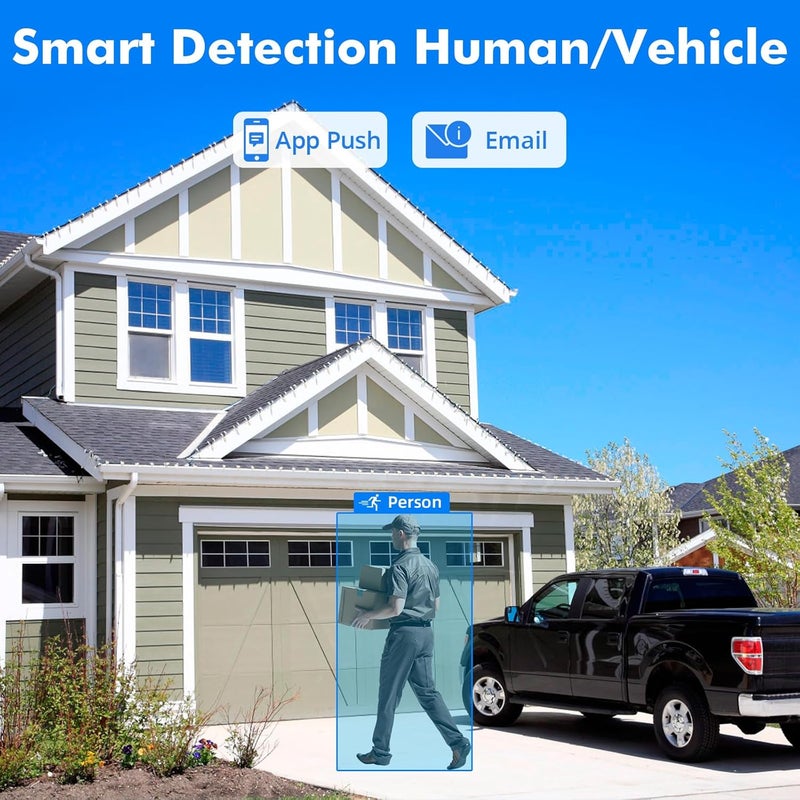 Fuers 8CH Security DVR Recorder for Home Security Camera System, Only Work with 2MP/3MP/4MP/5MP HD Analog Cameras, 24/7 Recording to Pre-Installed 2TB Hard Drive, Mobile APP & PC Remote - Image 3